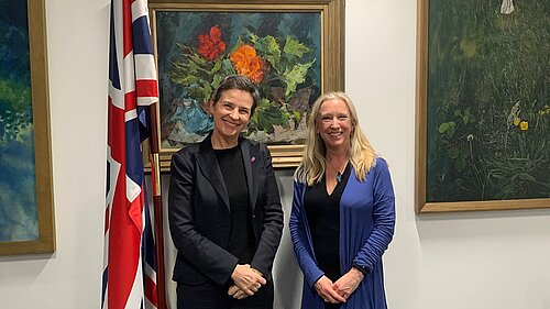 Roz Savage MP and Nature Minister, Mary Creagh