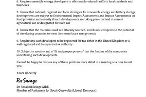 Letter from Roz Savage to Ed Miliband on 14th July 2024 (Part 2)