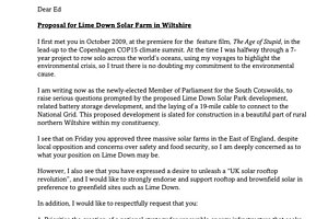 Letter from Roz Savage to Ed Miliband on 14th July 2024 (Part 1)