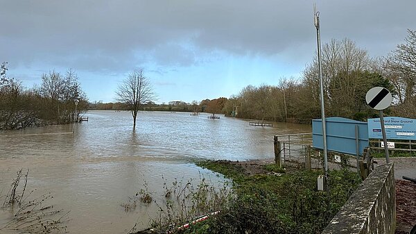 Flooding in Great Somerford, South Cotswolds